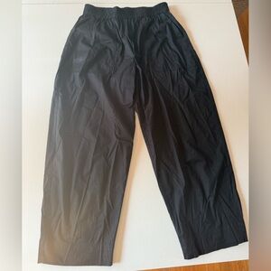 Pistola Wide Leg Black Poplin Pants